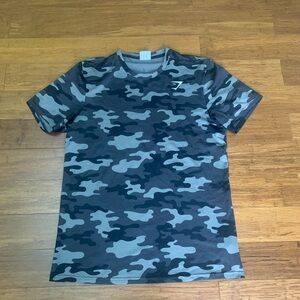 Gymshark Black Camo Shirt